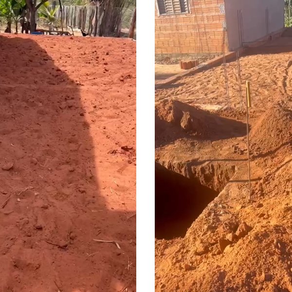 Início da Construção do Templo no Povoado de Tábua - Uma nova casa de oração está sendo edificada — com fé, trabalho e propósito. Cruz e Graça
